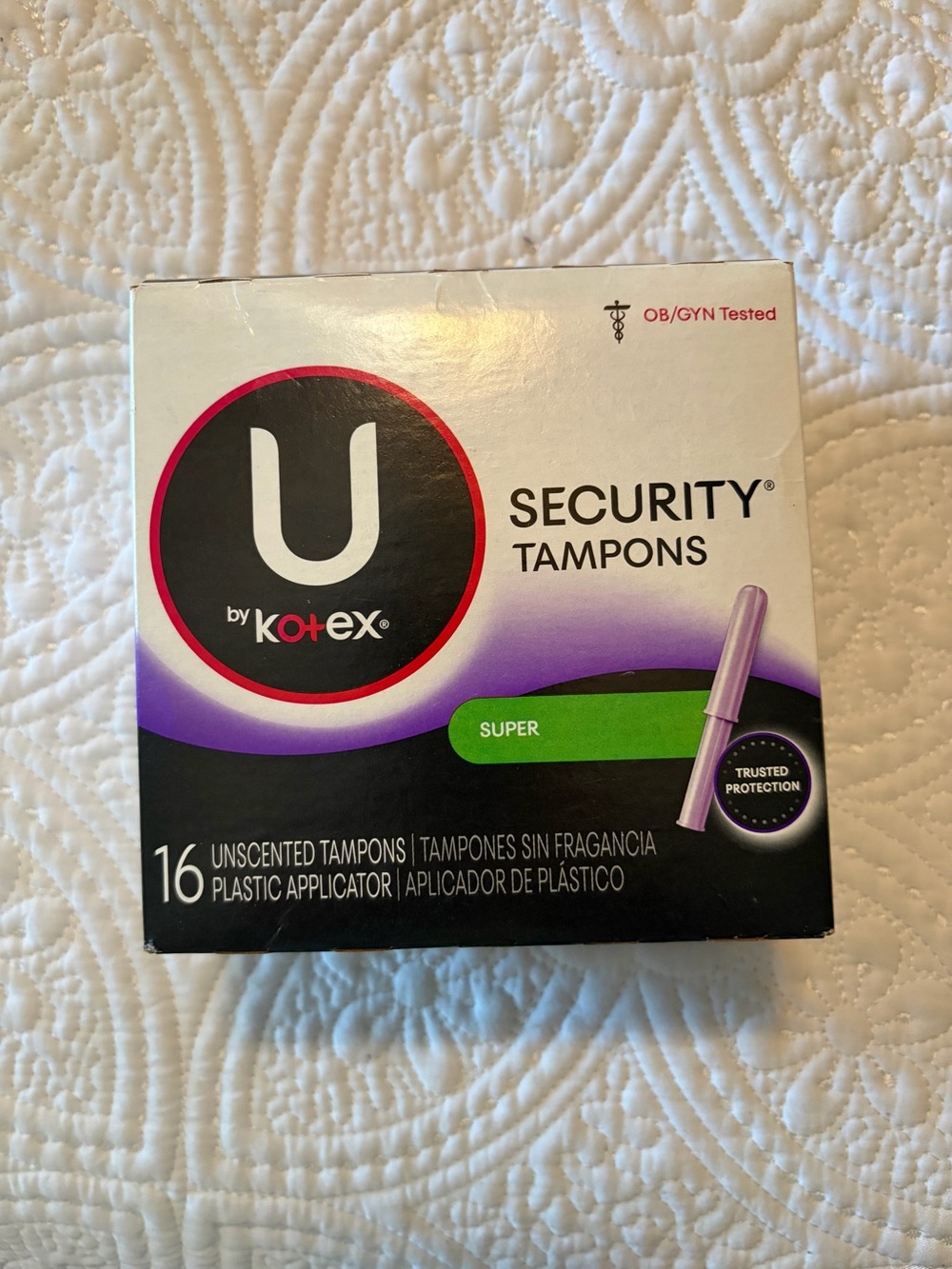 U by Kotex Security Tampons Super Unscented - original, discontinued